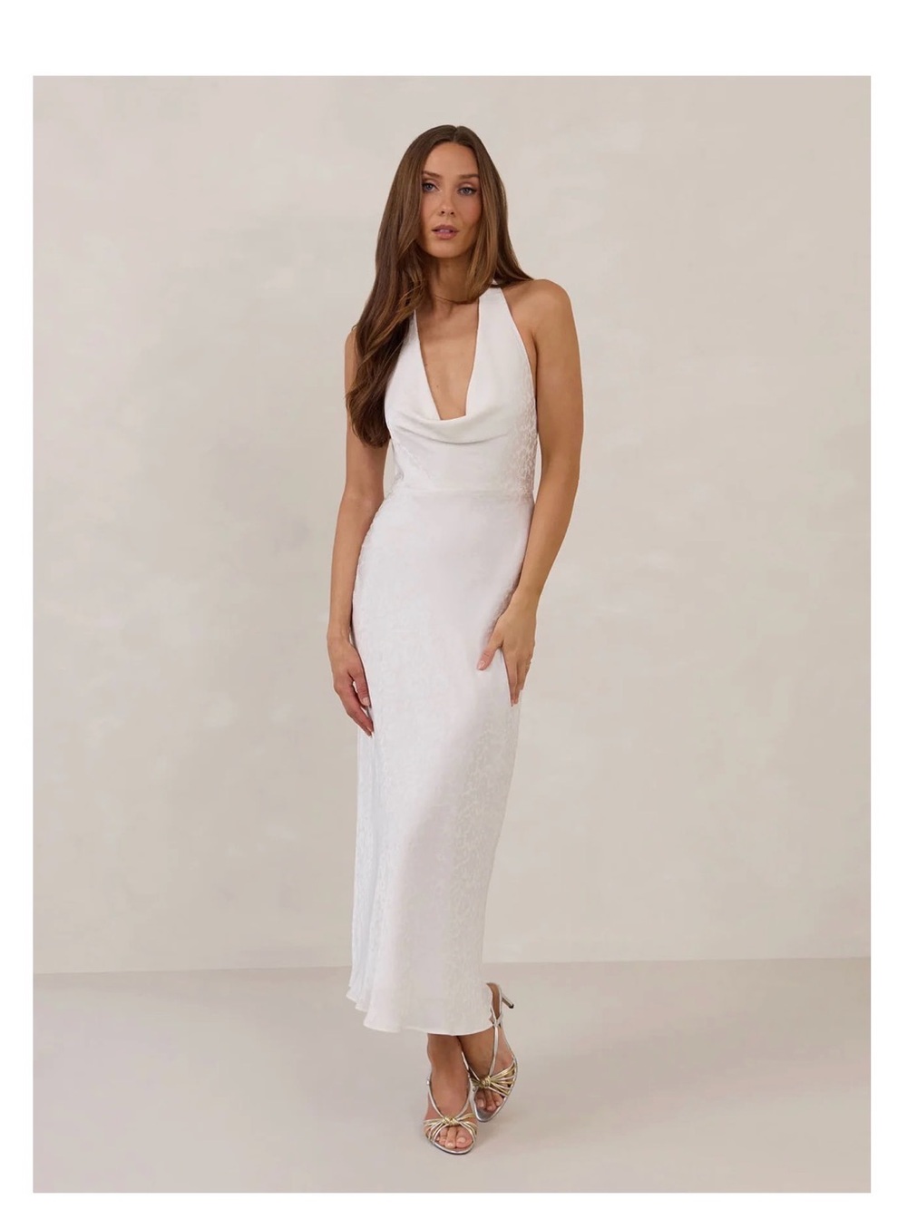 Cowl Neck - Ludlow Dress | Park and Fifth 
White